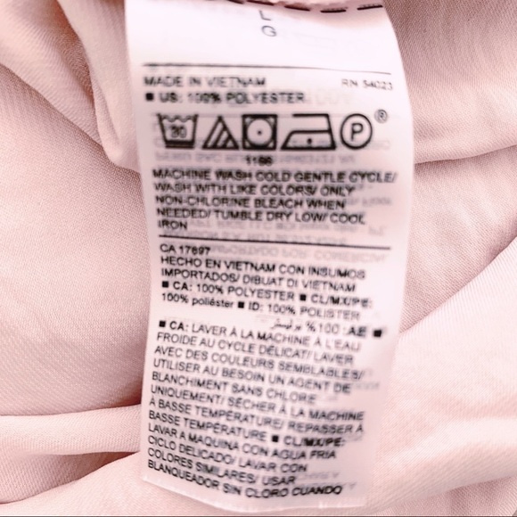 OLD Navy Ruffle Trim Satin Surplus Tunic Top SizeL - Picture 8 of 8